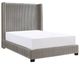 Mazin Furniture Glenbury Taupe Queen Upholstered Panel Bed-0