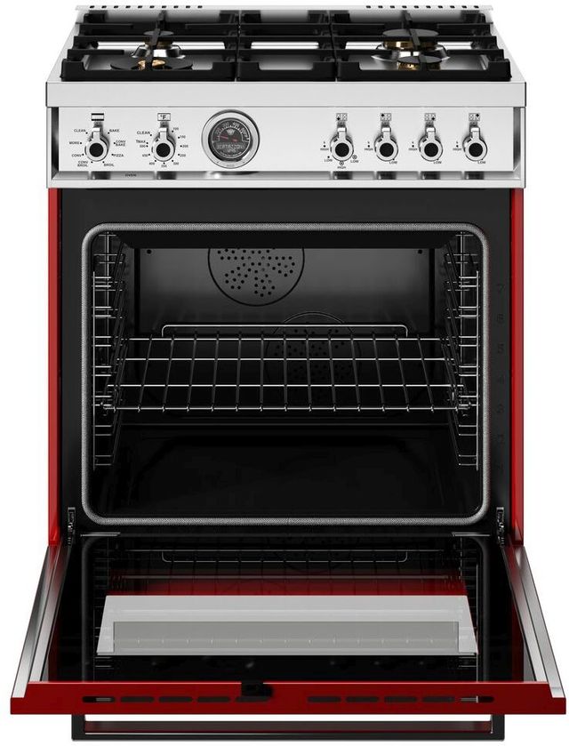 Bertazzoni Professional Series 30" Rosso Pro Style Dual Fuel Range-1