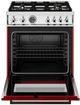 Bertazzoni Professional Series 30" Rosso Pro Style Dual Fuel Range-1
