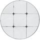 A & B Home Black 36" Wall Mirror-1