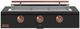 Caliber™ Rockwell Social 3-Burner Ultra Matte Black Built-In Liquid Propane Grill with Copper Hardware-0