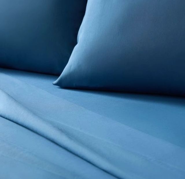 Weekender™ 4-Piece Blue Rayon From Bamboo Blend Queen Sheet Set-2