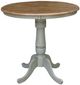 John Thomas Furniture® Dining Essentials Hickory Round Dining Table with Stone Traditional Pedestal Base-0