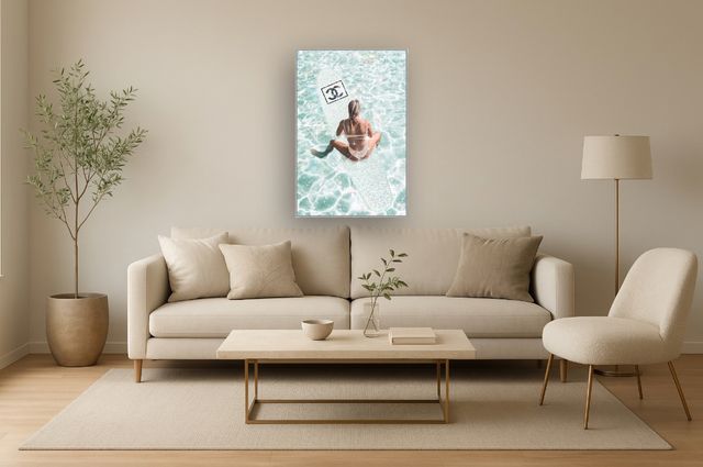 Classy Living Adventurous Glamorous Poolside Art Wall Art-1