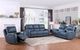 Leather Italia™ Cambria Bel Air Blue Power Reclining Loveseat-2