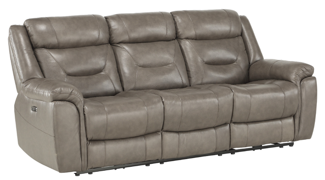 Homelegance® Lance Brown Power Double Reclining Sofa-0