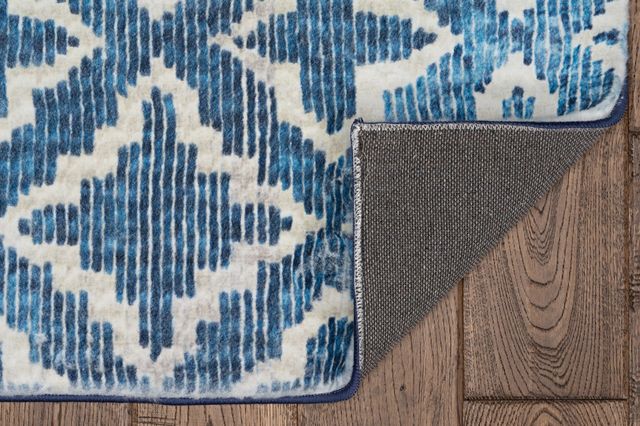 Linon Motif Printed Faux Rabbit Linear 5'x7' Area Rug-4