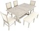 Jofran Inc. Fairview 6 Piece Dining Room Set with Bench-1