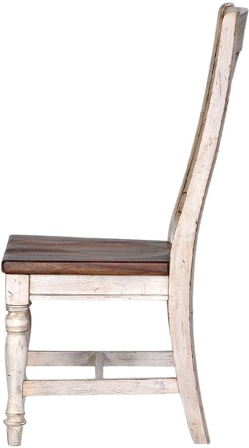 Napa Furniture Design Belmont Brown/White Dining Side Chair-1