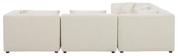 Moe's Home Collection Lowtide Classic 5-Piece Warm White L-Shaped Modular Sectional-2