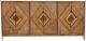 Million Dollar Rustic Old West Brown 6-Door Diamond Console-0
