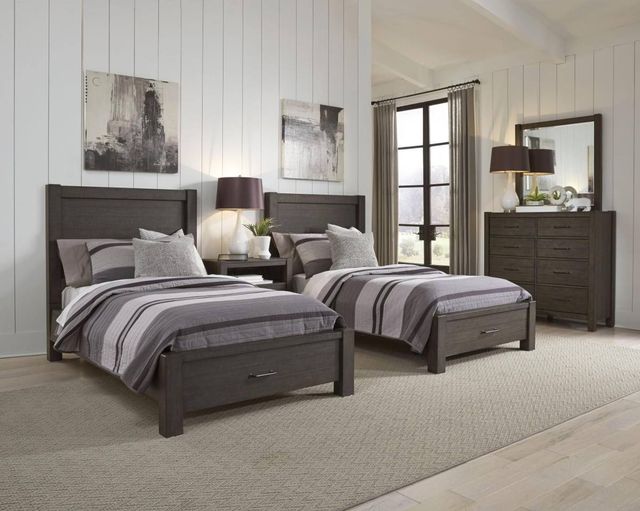 aspenhome® Mill Creek Carob Twin Storage Bed-2