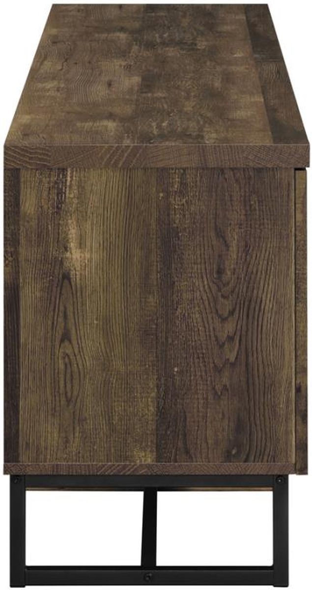 Coaster® Myles Rustic Oak Herringbone TV Console-4