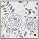 Stylecraft Limbing Roses White/Gray Wall Art-1