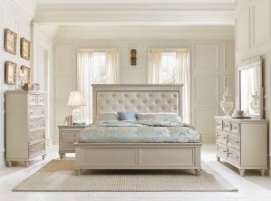 Mazin Furniture Celandine Silver Eastern King Bed-2