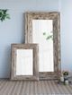 A & B Home Antique White Rectangle Floor Mirror-4