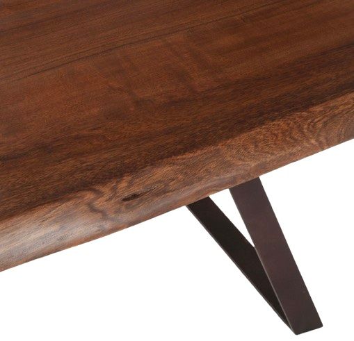 Home Trends & Design London Loft Walnut Side Table-3