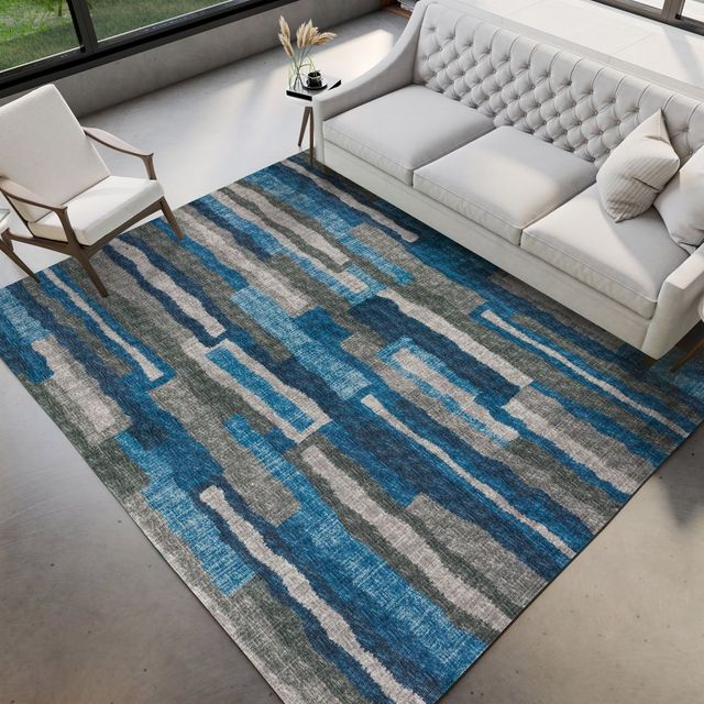 Dalyn™ Rug Company Brisbane BR7 Navy 5'x8' Area Rug-3