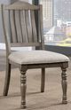 Furniture of America® Newcastle 2-Piece Antique Gray Dining Side Chair Set-1