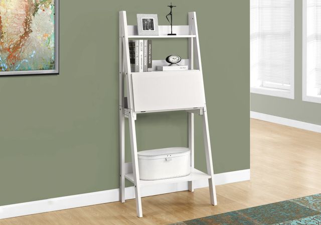 Monarch Specialties Inc. White 61" Ladder Style Computer Desk-3