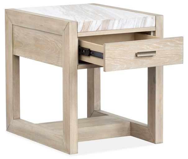 Magnussen Home® Preston Gallery Buff Rectangular End Table-2