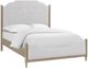Bernards Citrus Heights White Upholstered Queen Panel Bed-0