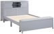 Homelegance® Sloane Gray Full Youth Bookcase Platform Bed with Hidden Desk, Stool and Storage Bench-2