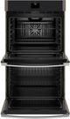 GE® 30" Fingerprint Resistant Slate Double Electric Wall Oven-2
