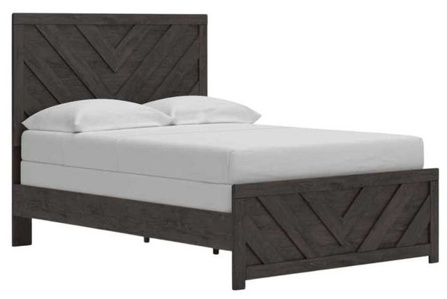 Prendonea Full Panel Bed - Charcoal