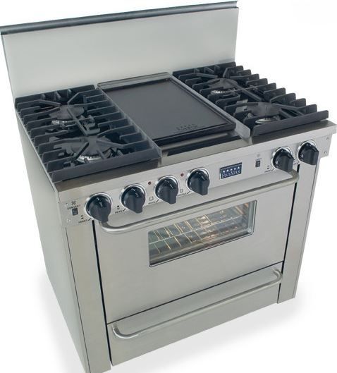 FiveStar 36" Stainless Steel Pro Style Gas Range