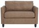 Best® Home Furnishings Customizable Bayment Leather Twin Sleeper Chair with Espresso Legs-2