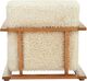 Moe's Home Collection Eckersley Cream Faux Fur Lounge Chair-3