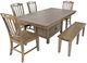 Jofran Inc. Prescott Park Weathered Oak Dining Bench-4