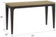 Emerald Home Sutton Place Caramel Console Table with Cocoa Base-2