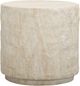 TOV Furniture Roxanne Travertine Concrete Indoor/Outdoor Side Table-0