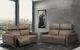 Via Furniture Sylvano Brown Power Reclining Condo Sofa with Adjustable Headrest-1