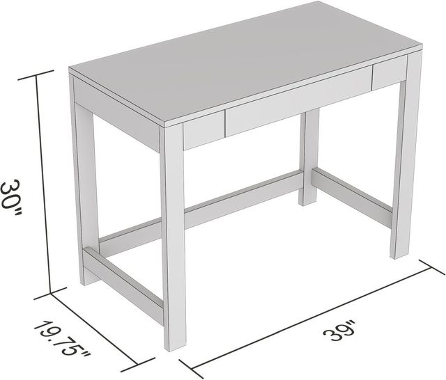 Safdie® & Co Light Grey Computer Desk-1