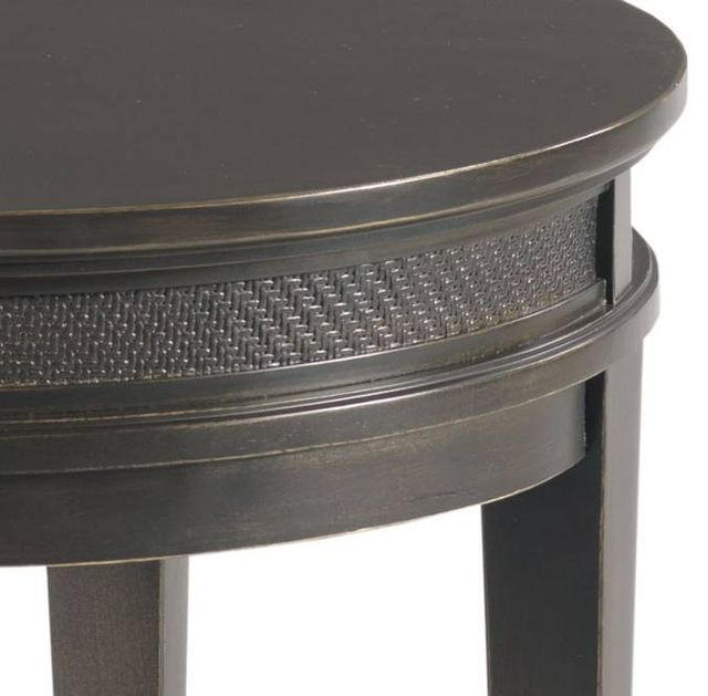 England Furniture Serra Soft Black Round End Table-1
