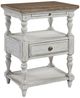 Liberty Furniture Farmhouse Reimagined Antique White/Chestnut Nightstand-0