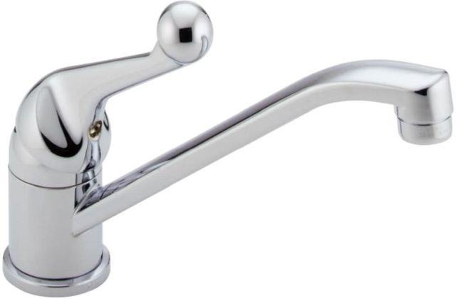 Delta 134 / 100 / 300 / 400 Chrome 8" Single Handle Kitchen Faucet-0