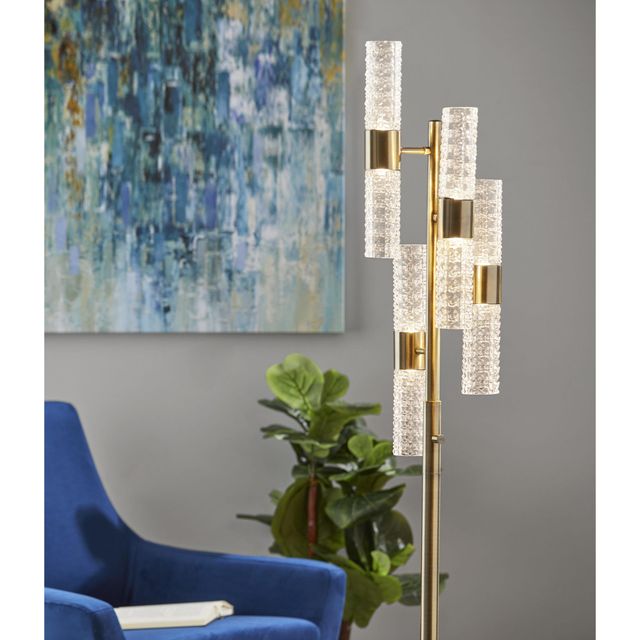 Adesso® Harriet Antique Brass Floor Lamp-2