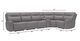 Kate Preston Home 6pc Grey Power Headrest, Lumbar Reclining Sectional with Zero Gravity and Massage-3