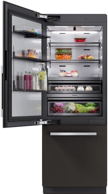 Miele MasterCool™ 30" 16.5 Cu. Ft. Panel Ready Left Hinge Built-In Bottom Freezer Refrigerator-2