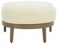 Signature Design by Ashley® Serene Bay Dark Brown/White Nuvella Outdoor Ottoman-1