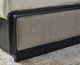 Signature Design by Ashley® Rowanbeck Black/Gray California King Upholstered Panel Bed-4