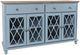 Jofran Inc. Aurora Hills Brushed Blue 4-Door Accent Chest-0