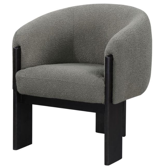 Coaster® Valdez Brown Upholstered Barrel Back Accent Chair-2