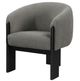 Coaster® Valdez Brown Upholstered Barrel Back Accent Chair-2