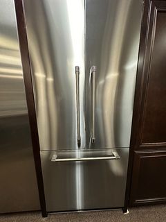 36' Built In French Door Refrigerator W/ Single Drawer Bottom Freezer - Stainless Panels & Pro Handle Included