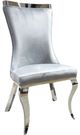 Furniture of America® Basilicata 2-Piece Gray/Silver Dining Chair Set-0